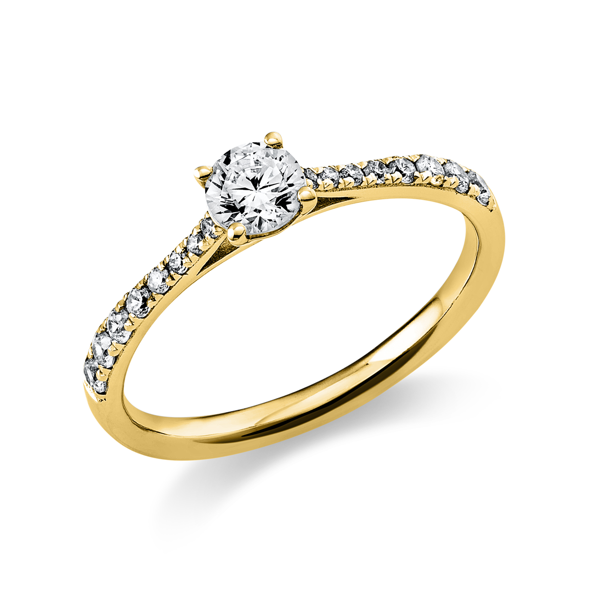 Solitaire mit Besatz Ring - 1A421