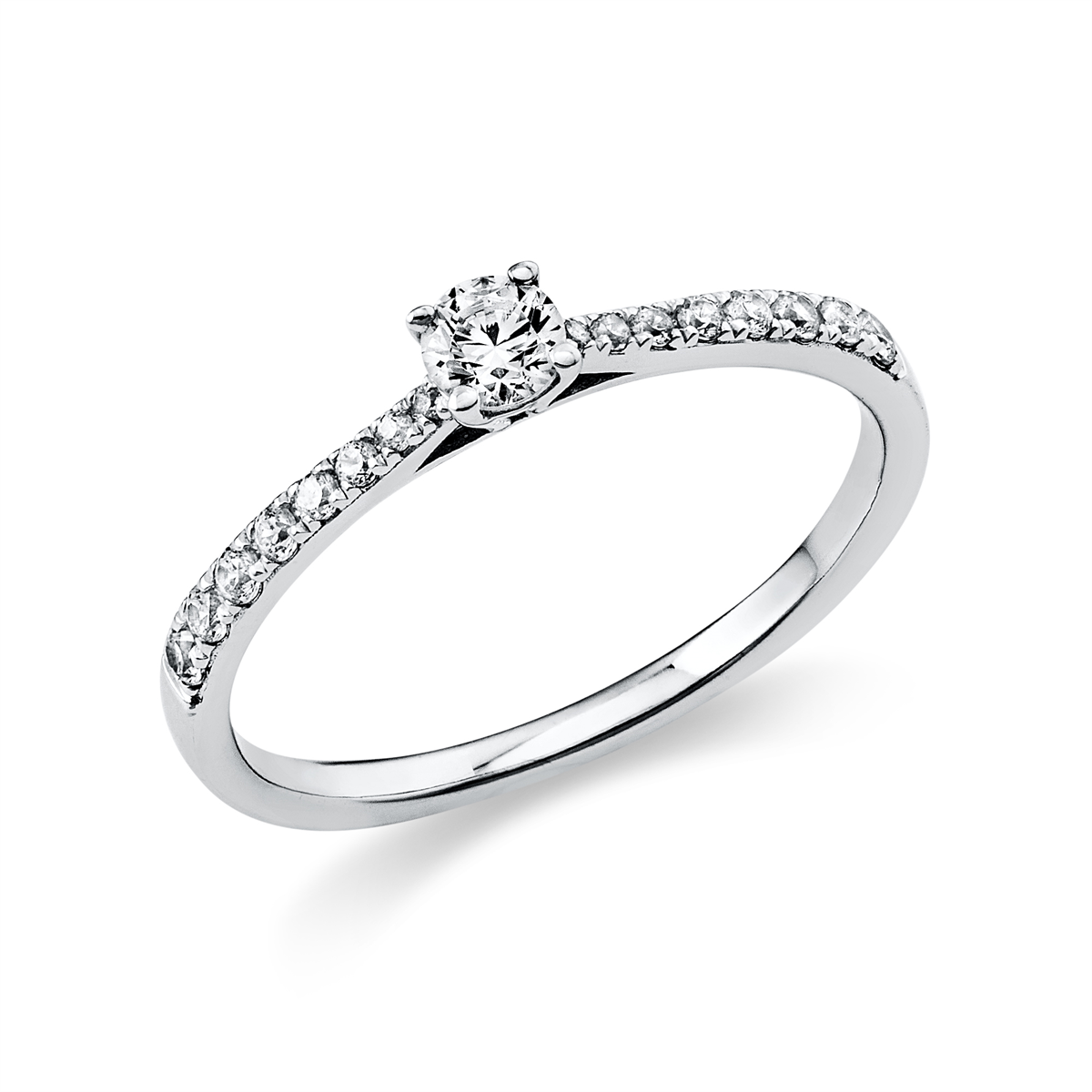 Solitaire mit Besatz Ring - 1A423