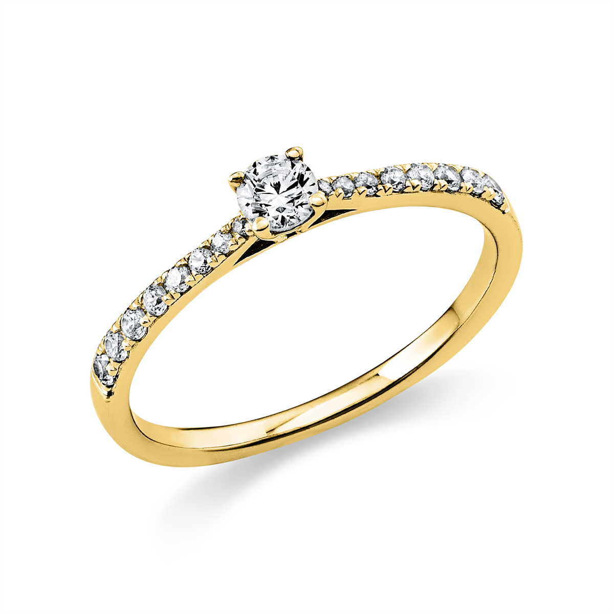 Solitaire mit Besatz Ring - 1AP35