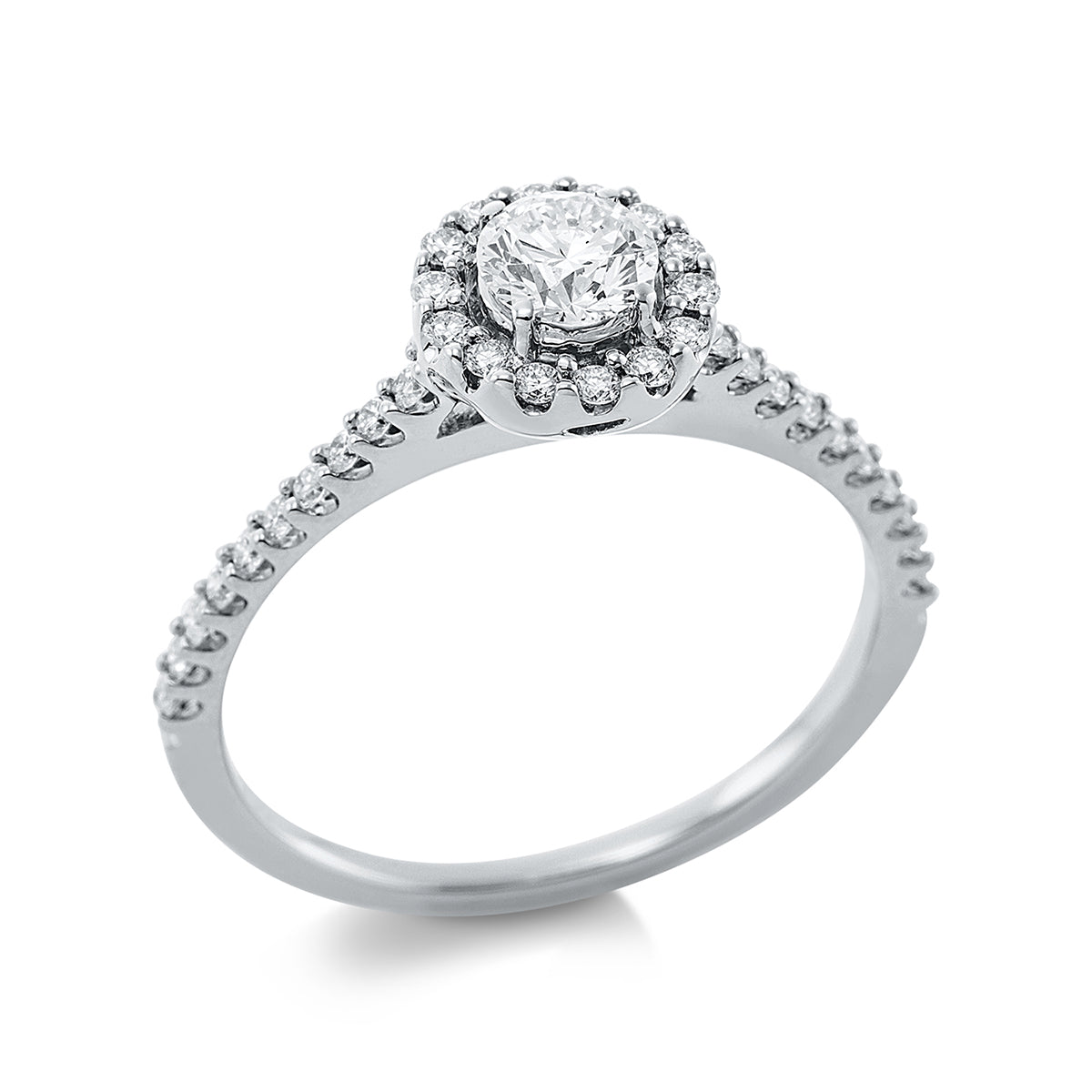 Solitaire mit Besatz Ring - 1CF33