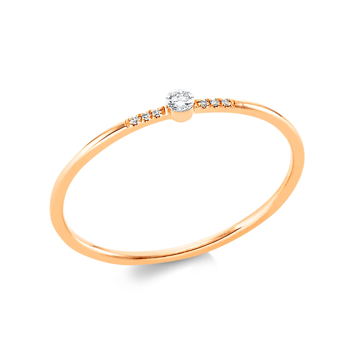 Solitaire mit Besatz Ring - 1DY70