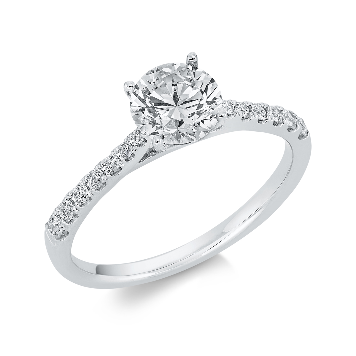 Solitaire mit Besatz Ring - 1EL73