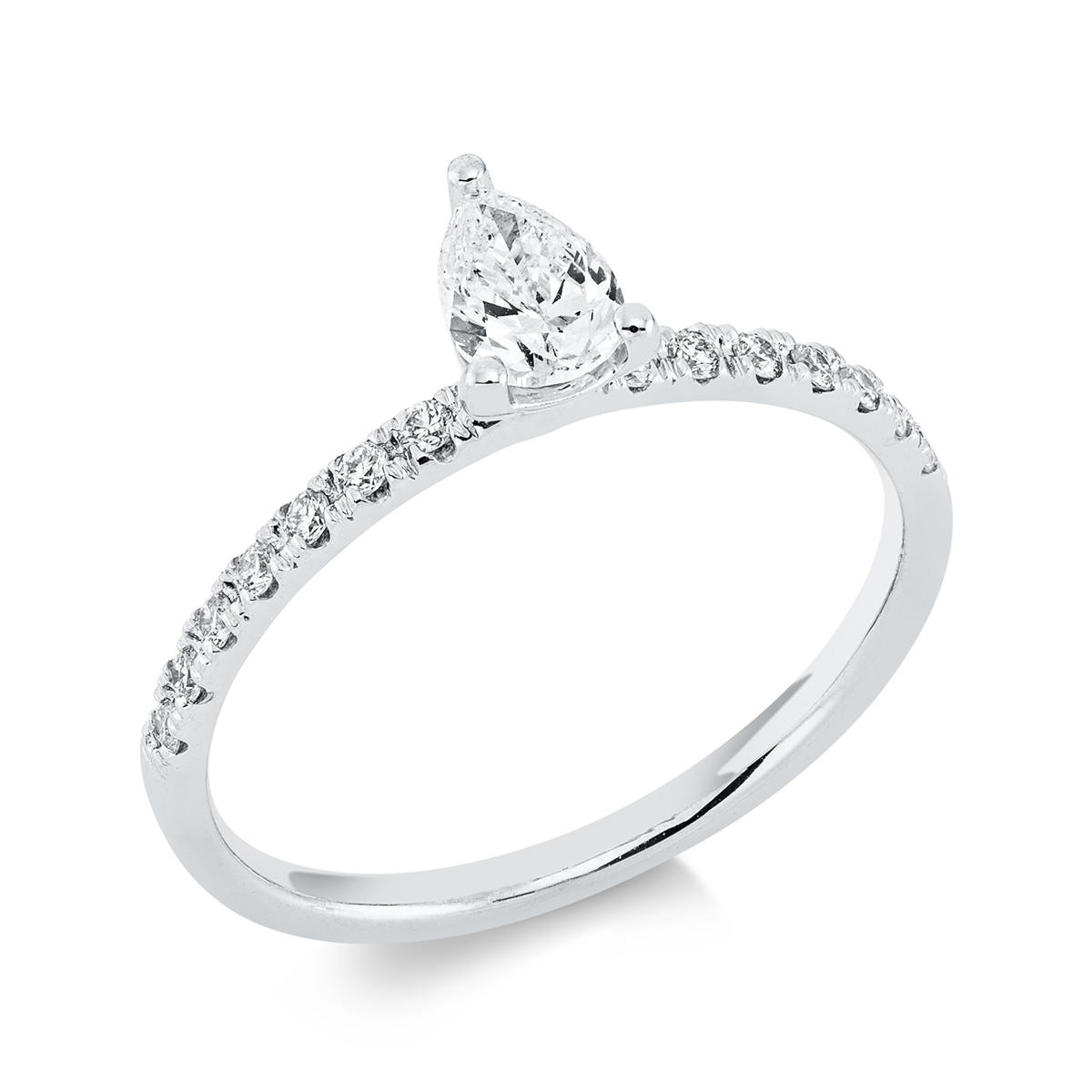 Solitaire mit Besatz Ring - 1FE63