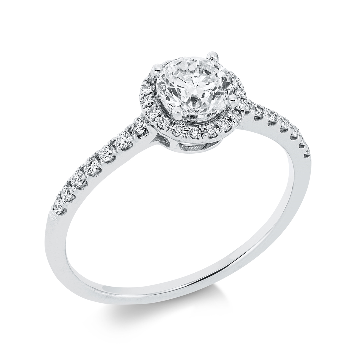 Solitaire mit Besatz Ring - 1FF62