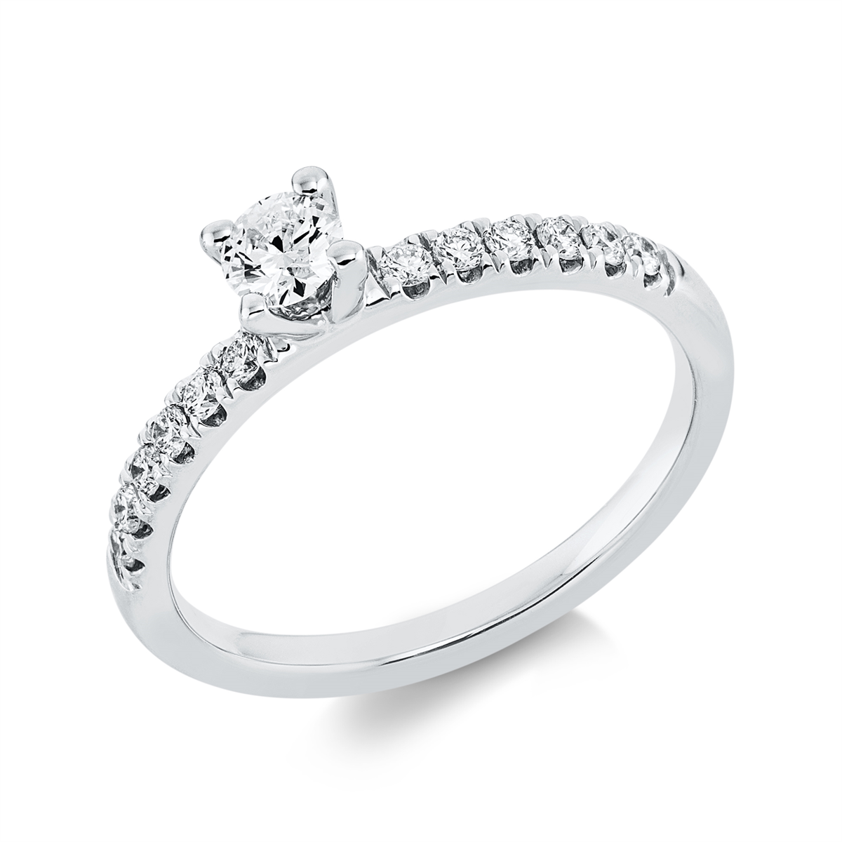 Solitaire mit Besatz Ring - 1FK97