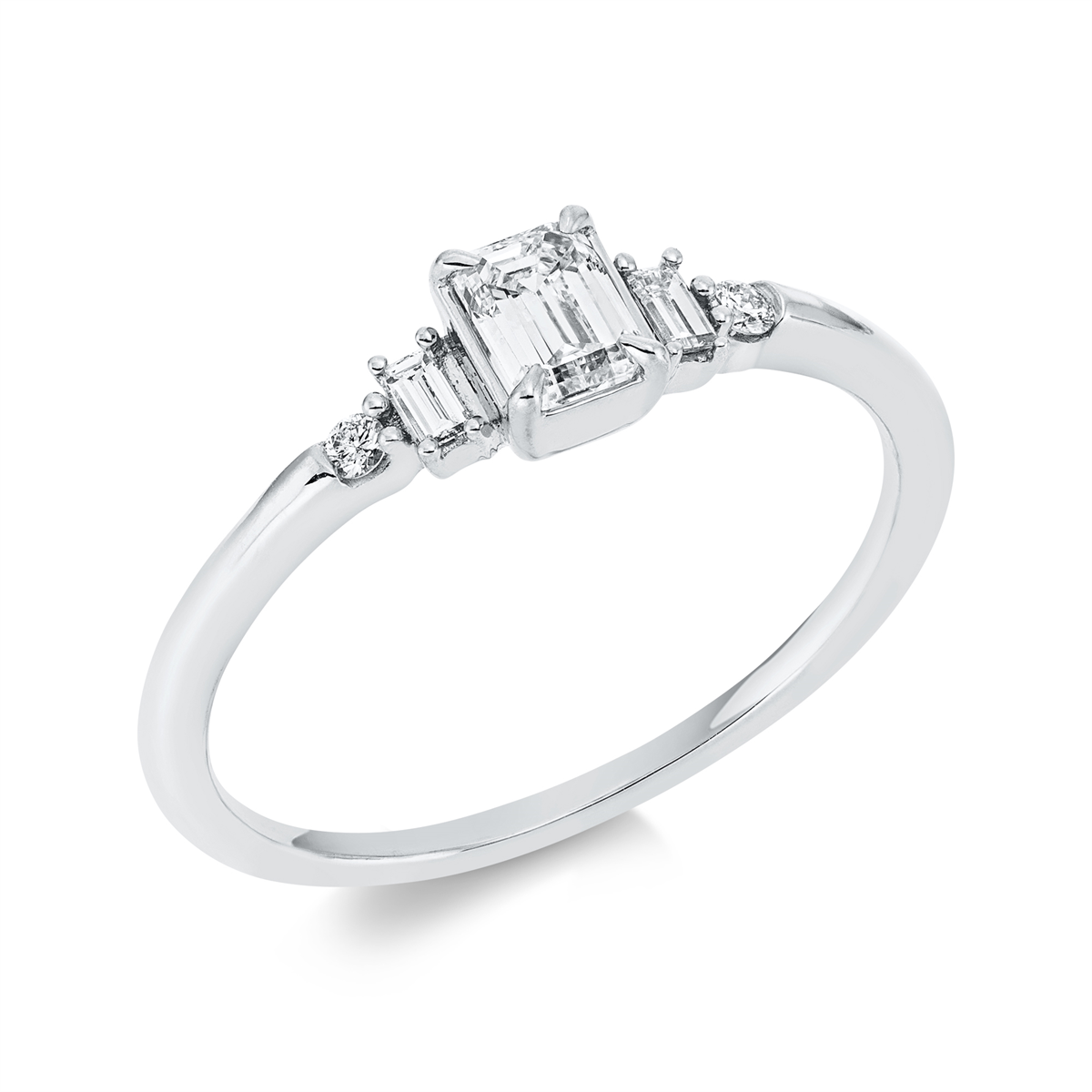 Solitaire mit Besatz Ring - 1FP25