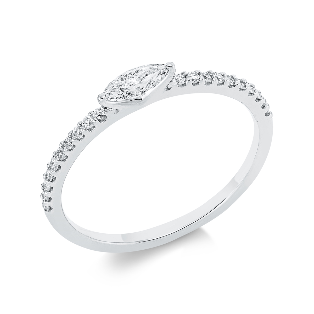 Solitaire mit Besatz Ring - 1FQ72