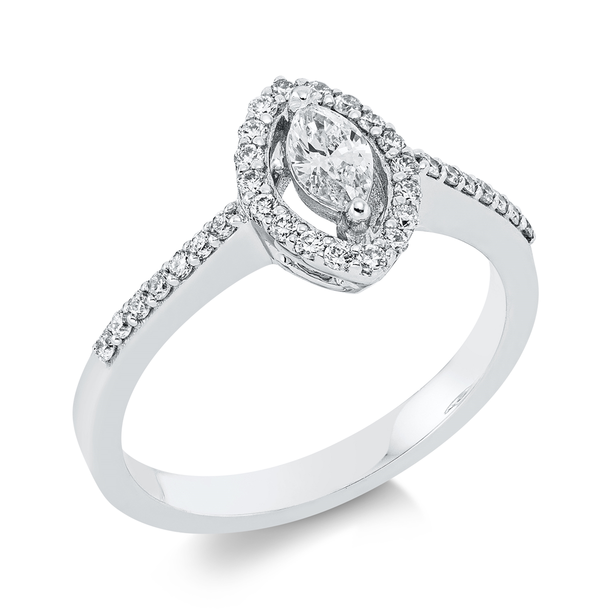 Solitaire mit Besatz Ring - 1FS05