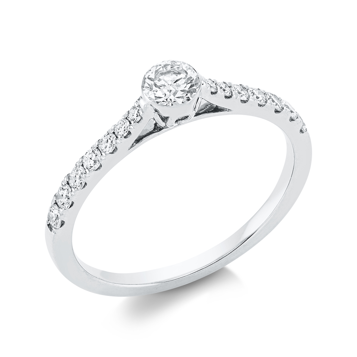 Solitaire mit Besatz Ring - 1FX67