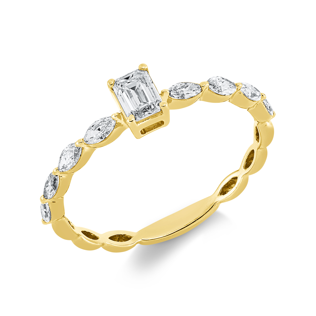 Solitaire mit Besatz Ring - 1GG47