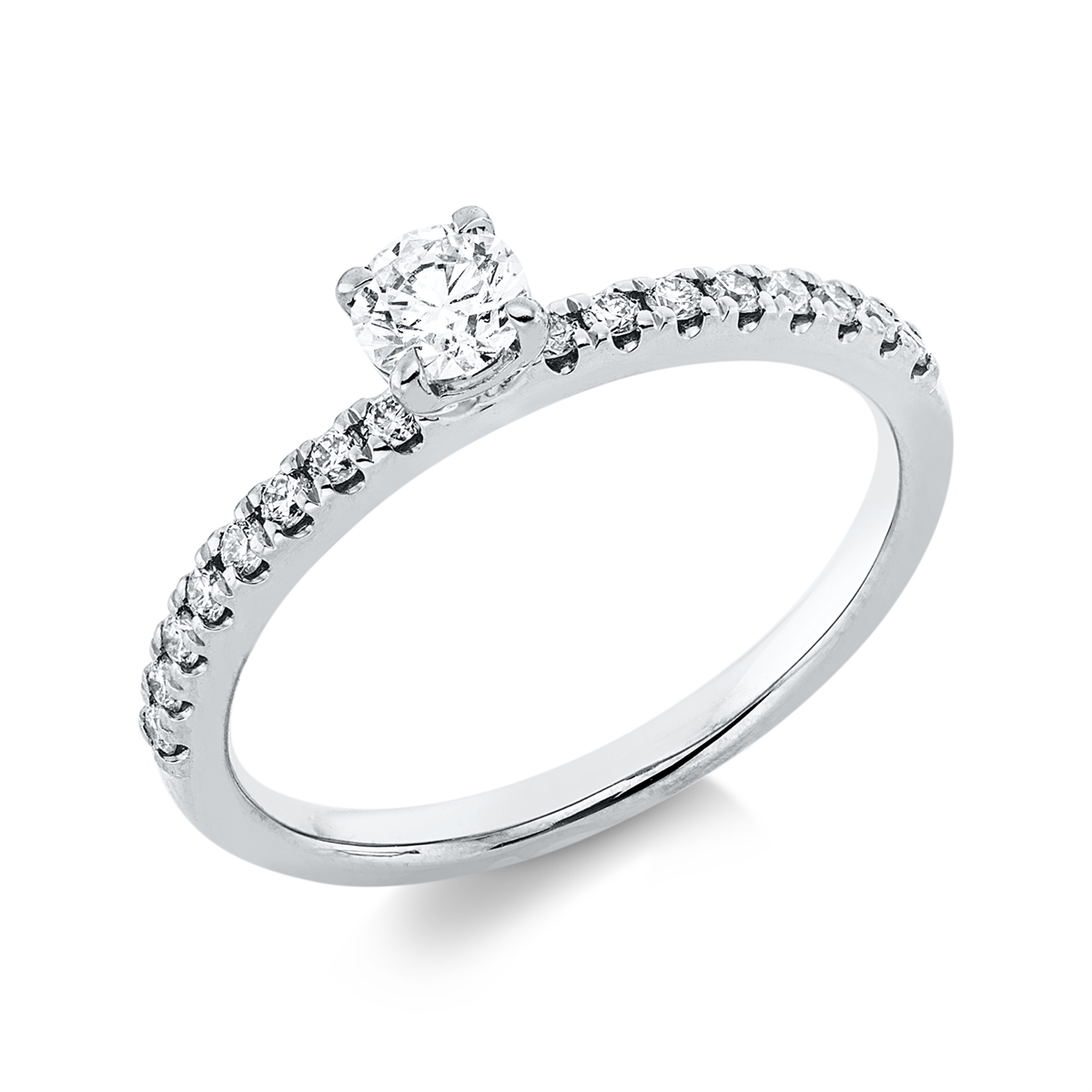 Solitaire mit Besatz Ring - 1HN17