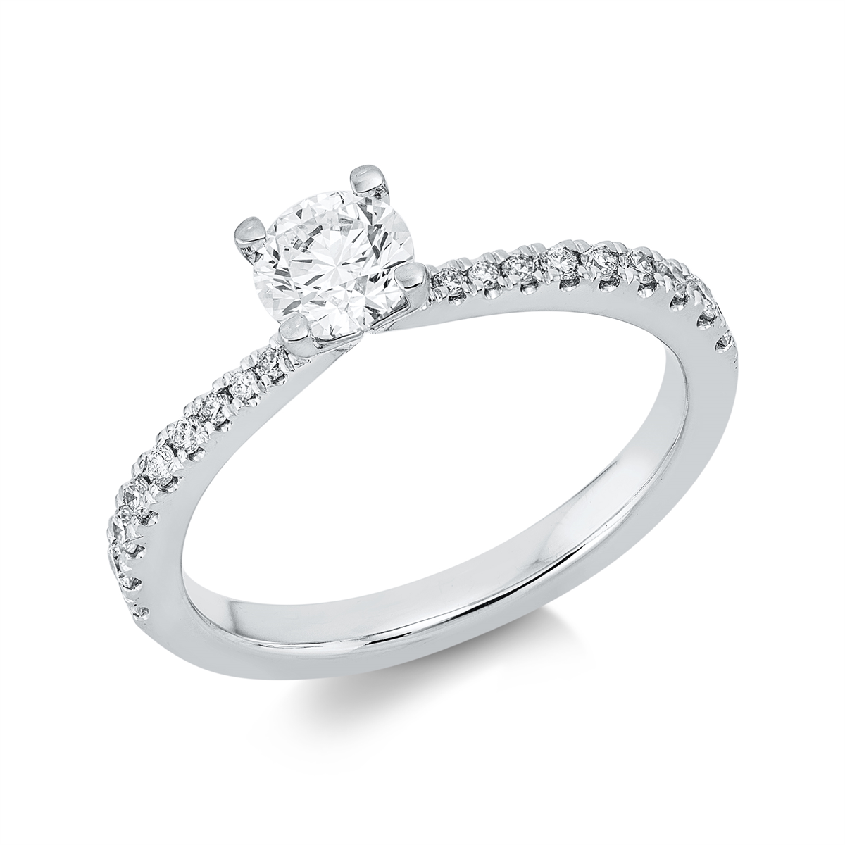 Solitaire mit Besatz Ring - 1HP12