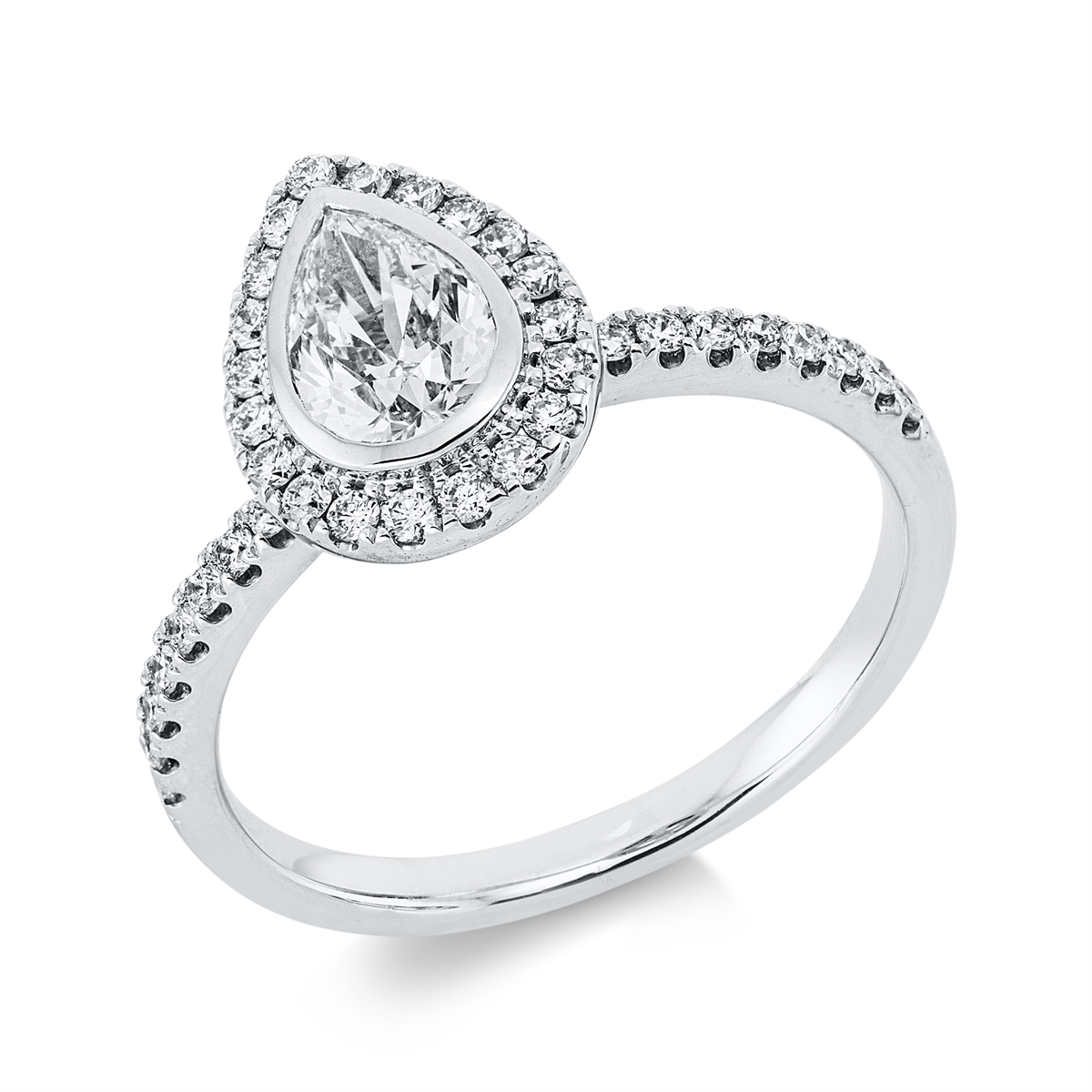Solitaire mit Besatz Ring - 1HW23