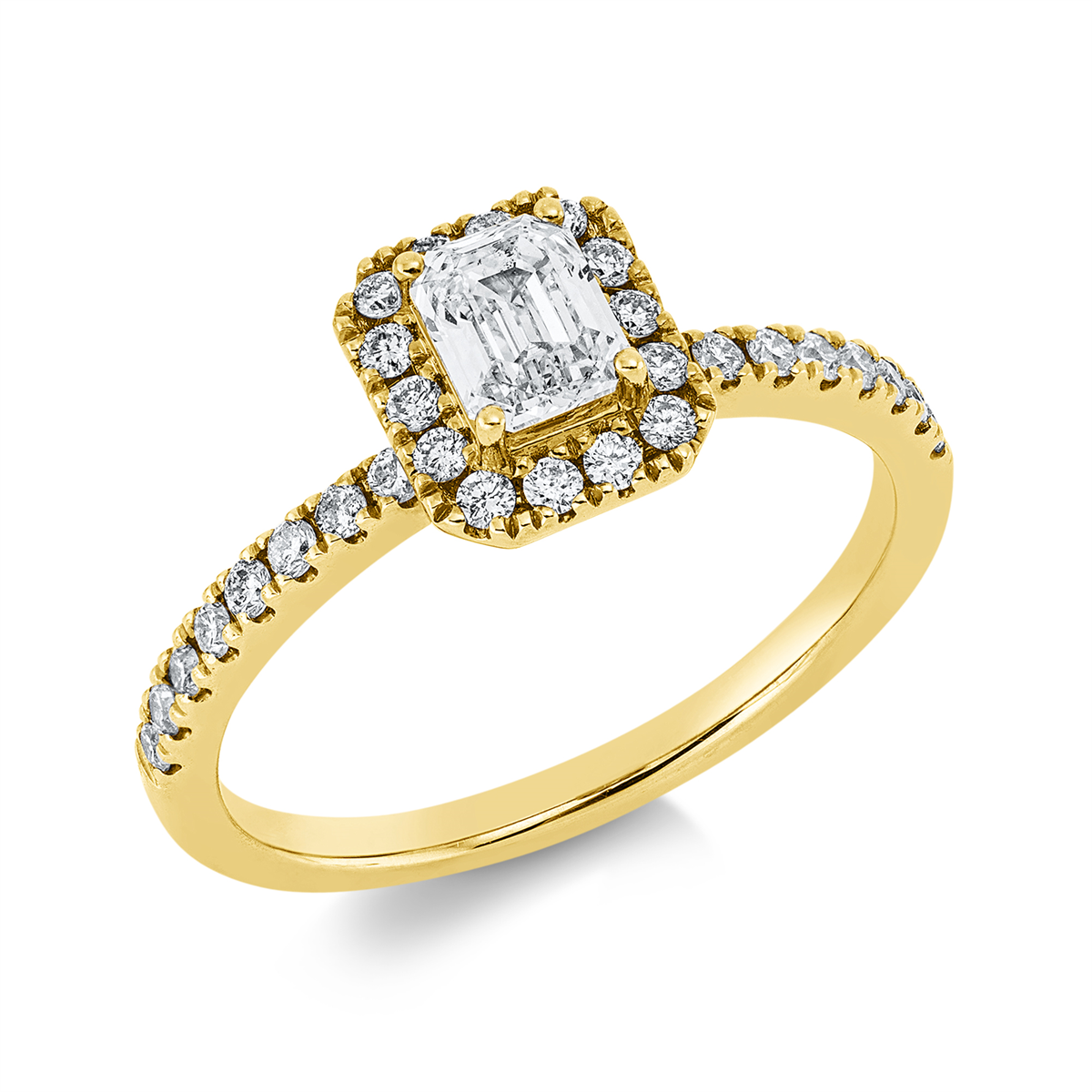 Solitaire mit Besatz Ring - 1HW43