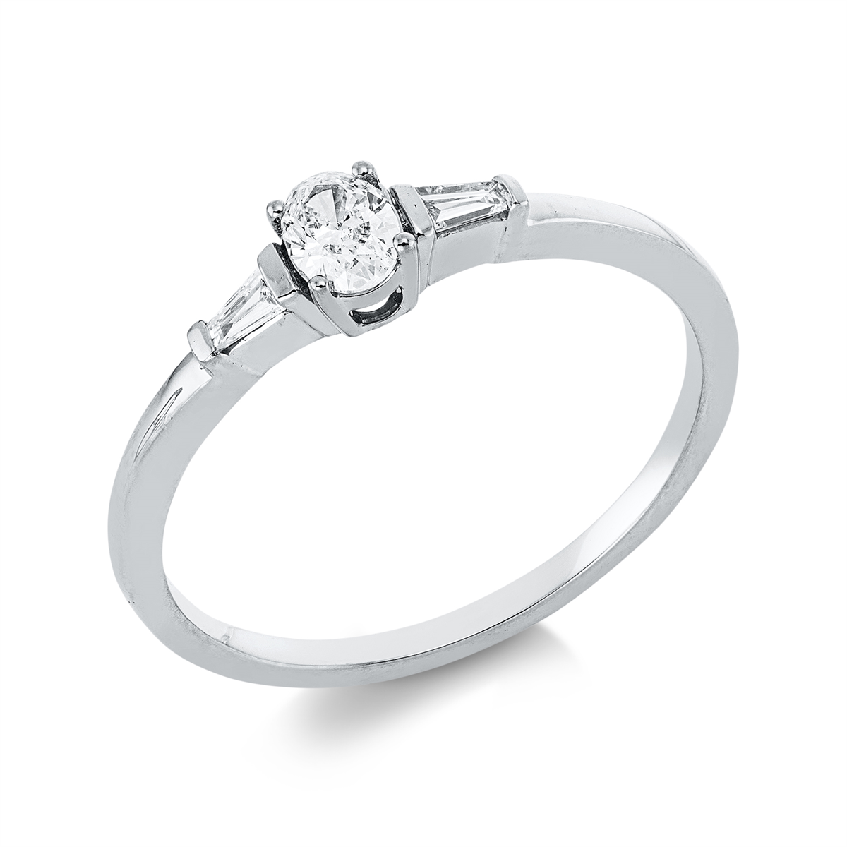 Solitaire mit Besatz Ring - 1IE35
