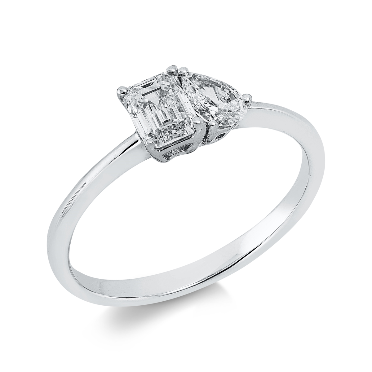 Solitaire mit Besatz Ring - 1II01