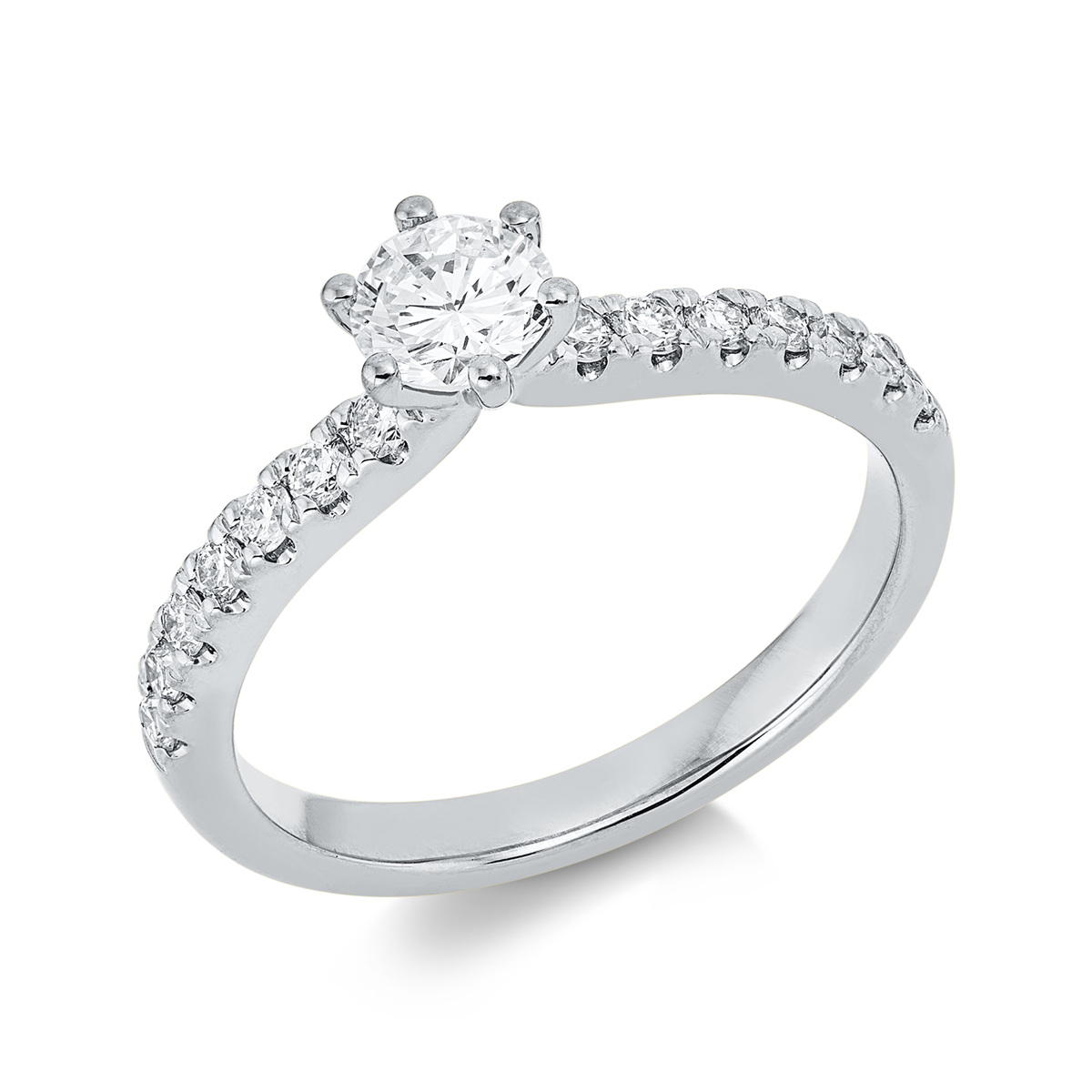 Solitaire mit Besatz Ring - 1IN51