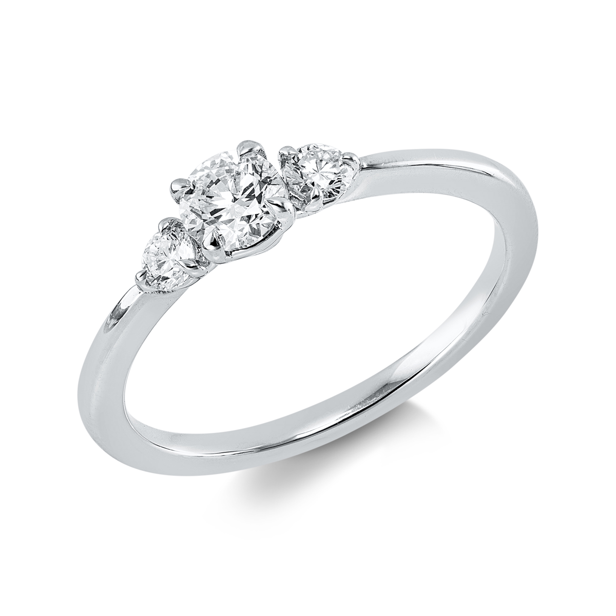Solitaire mit Besatz Ring - 1IT03