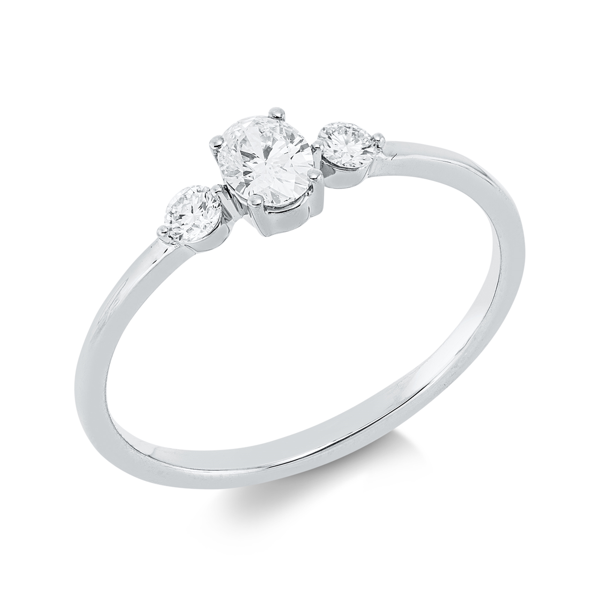 Solitaire mit Besatz Ring - 1IV44