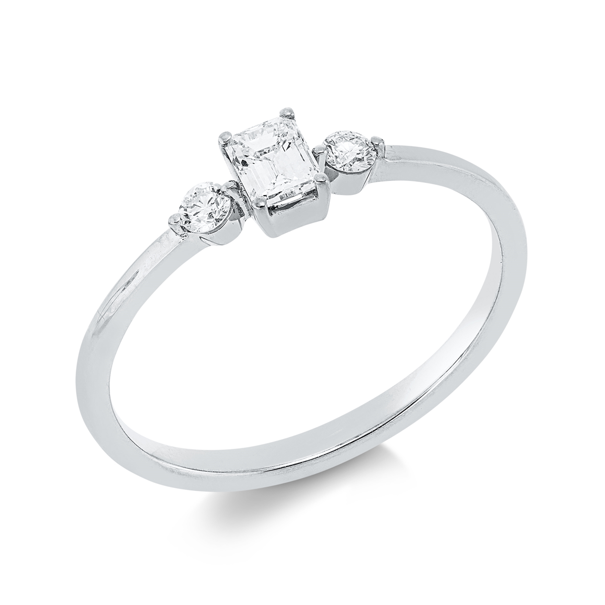 Solitaire mit Besatz Ring - 1IV45