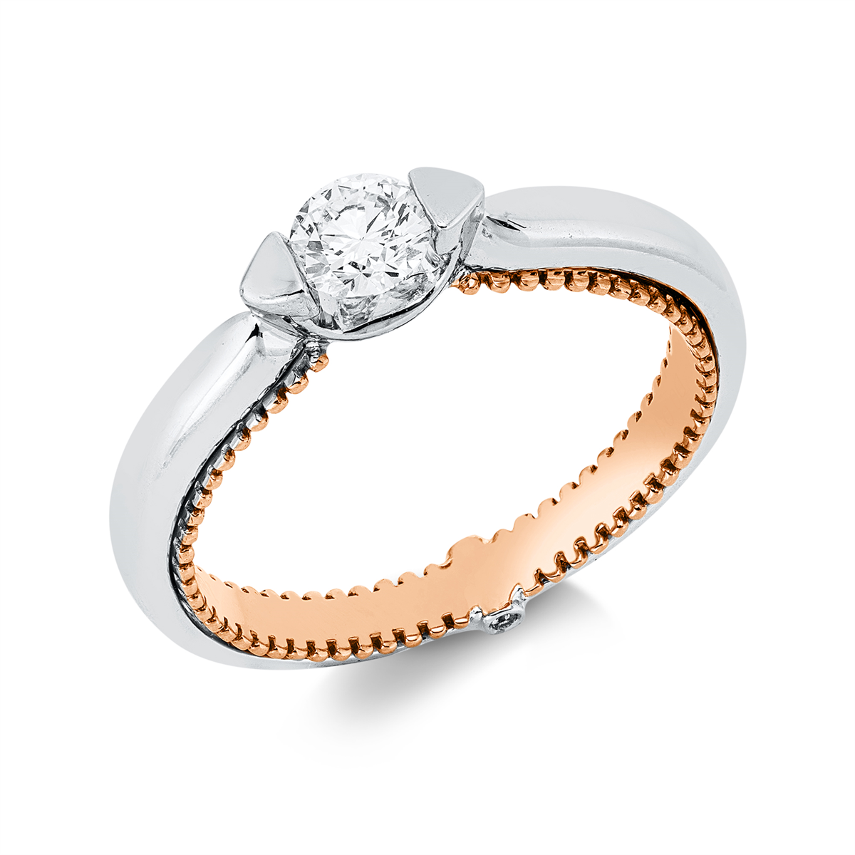 Solitaire mit Besatz Ring - 1IZ78