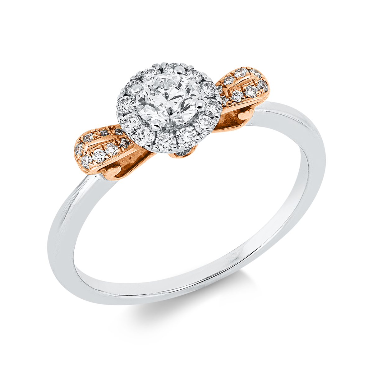 Solitaire mit Besatz Ring - 1JA82