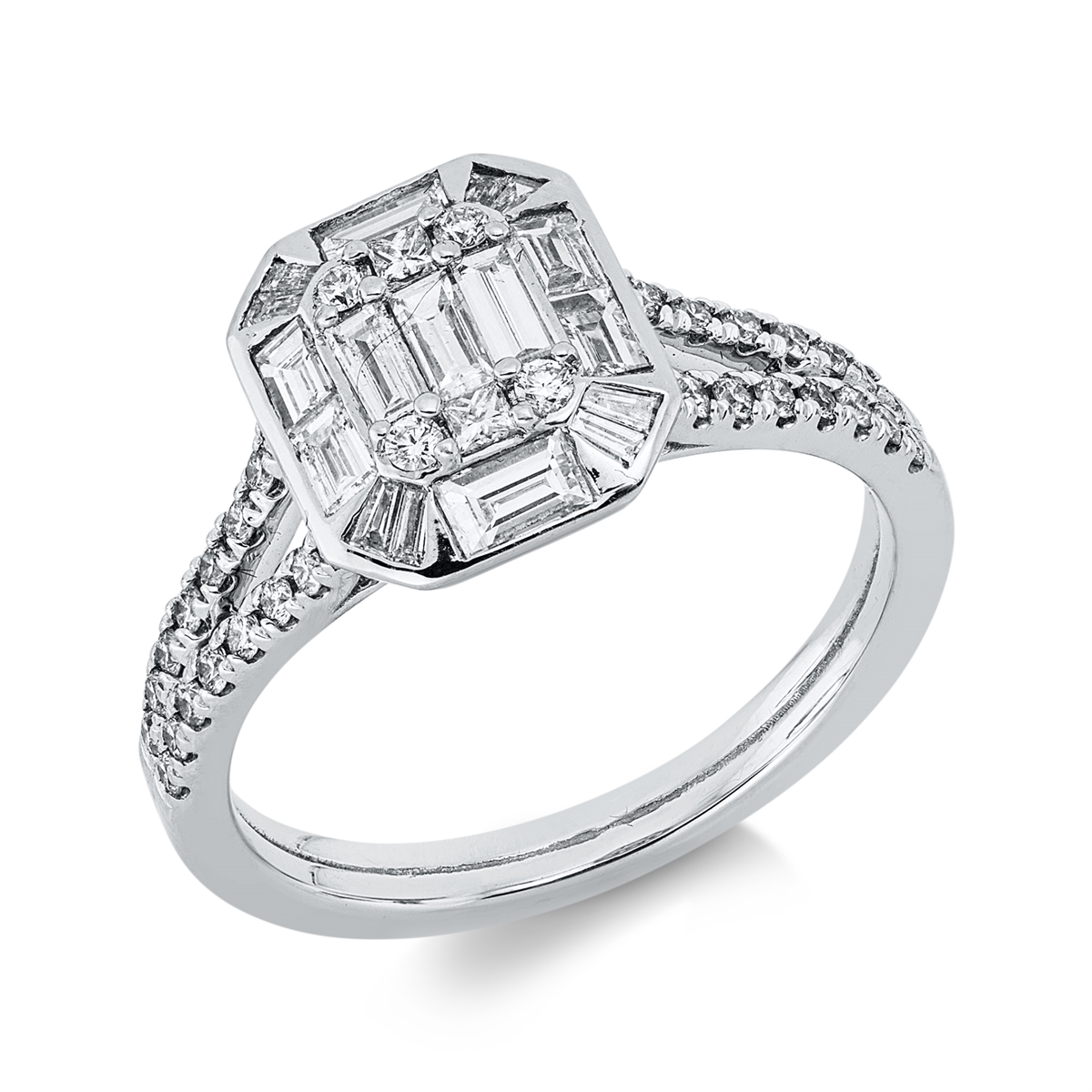 Baguette Illusion Ring - 1JD69