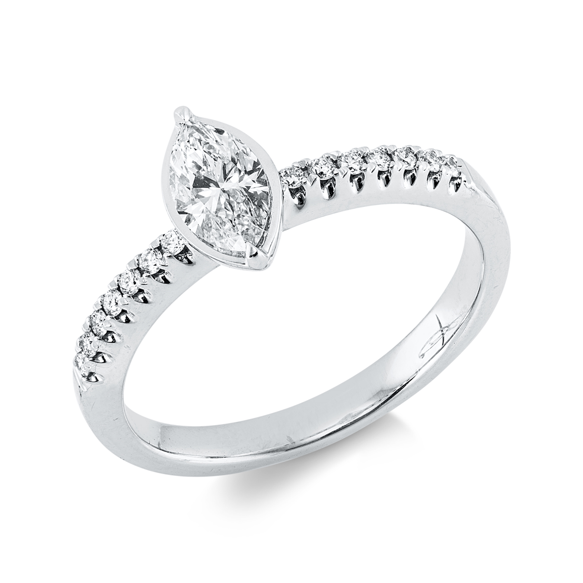 Solitaire mit Besatz Ring - 1JF71