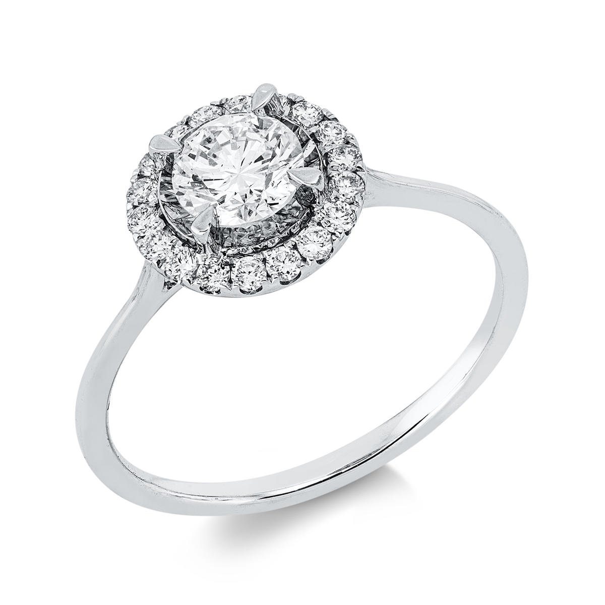 Solitaire mit Besatz Ring - 1JG46