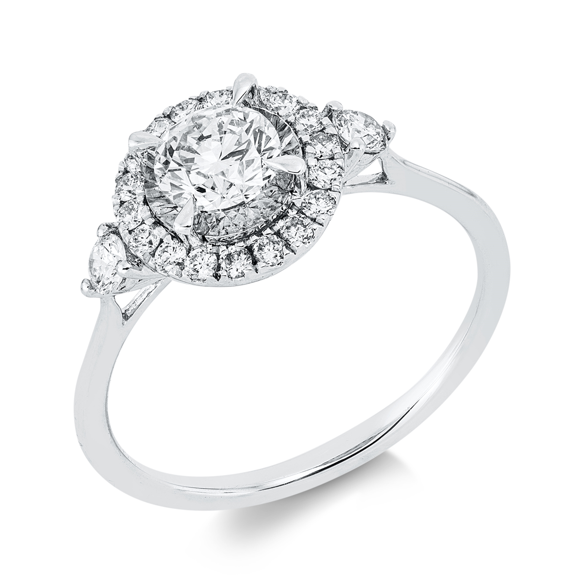 Solitaire mit Besatz Ring - 1JG47