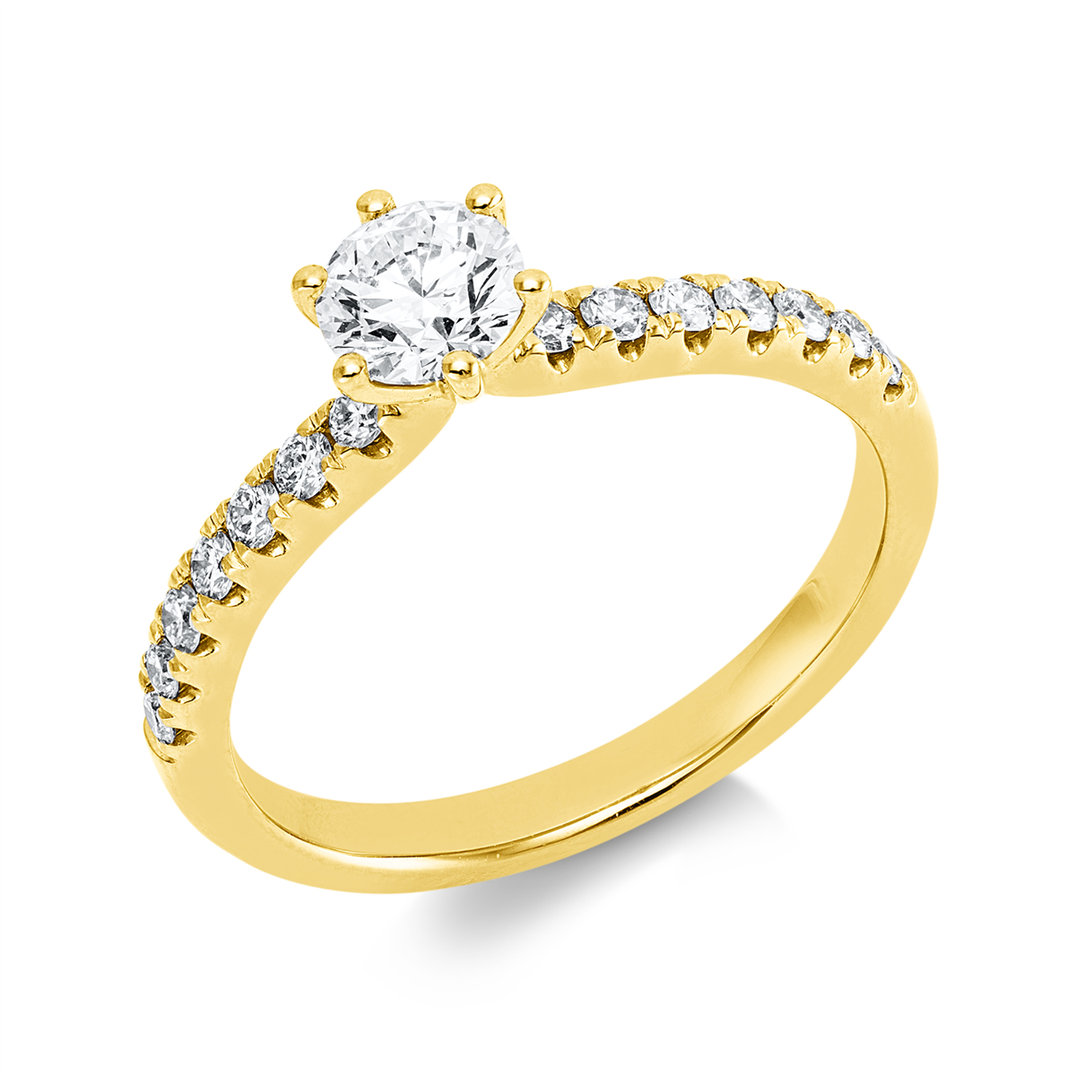 Solitaire mit Besatz Ring - 1JQ90
