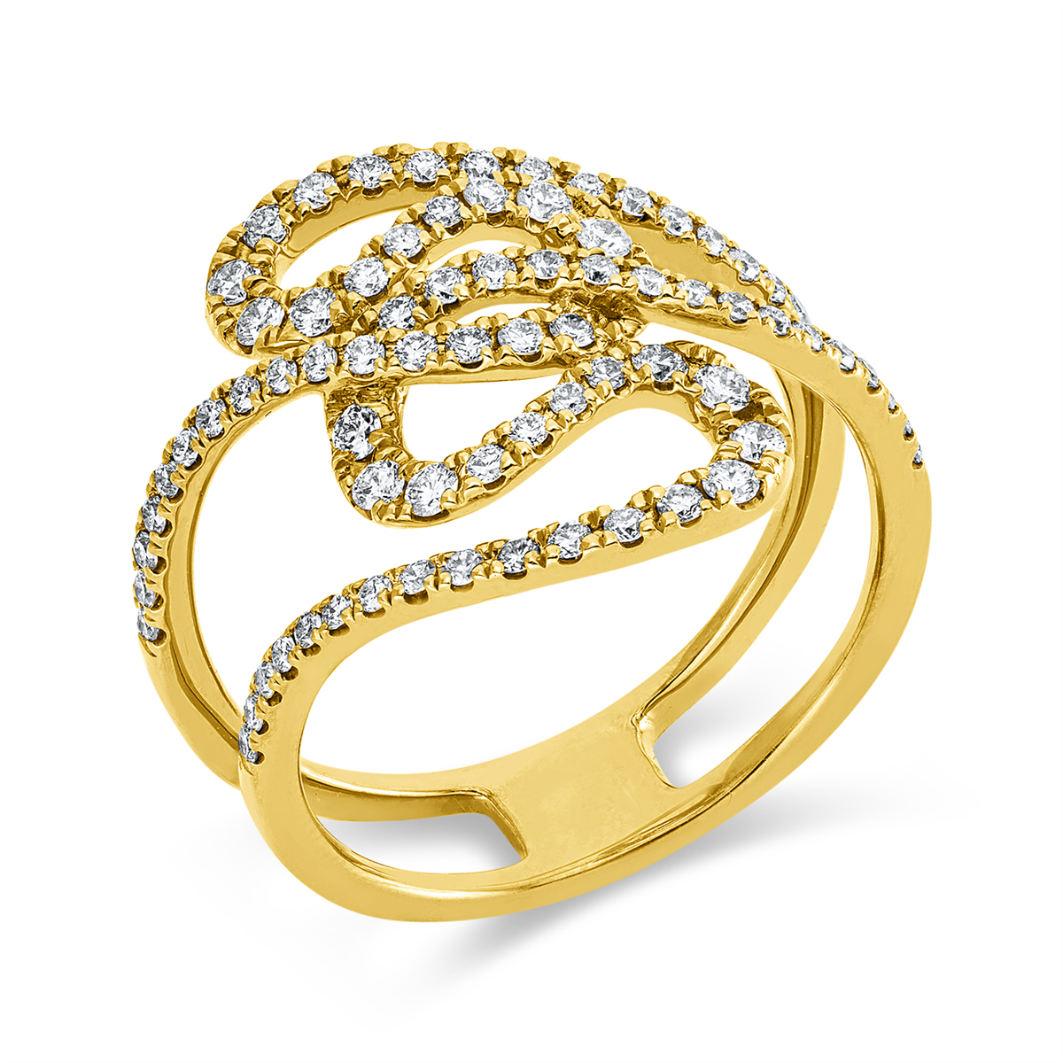 Mehrfachsteinbesatz Ring - 1JY12
