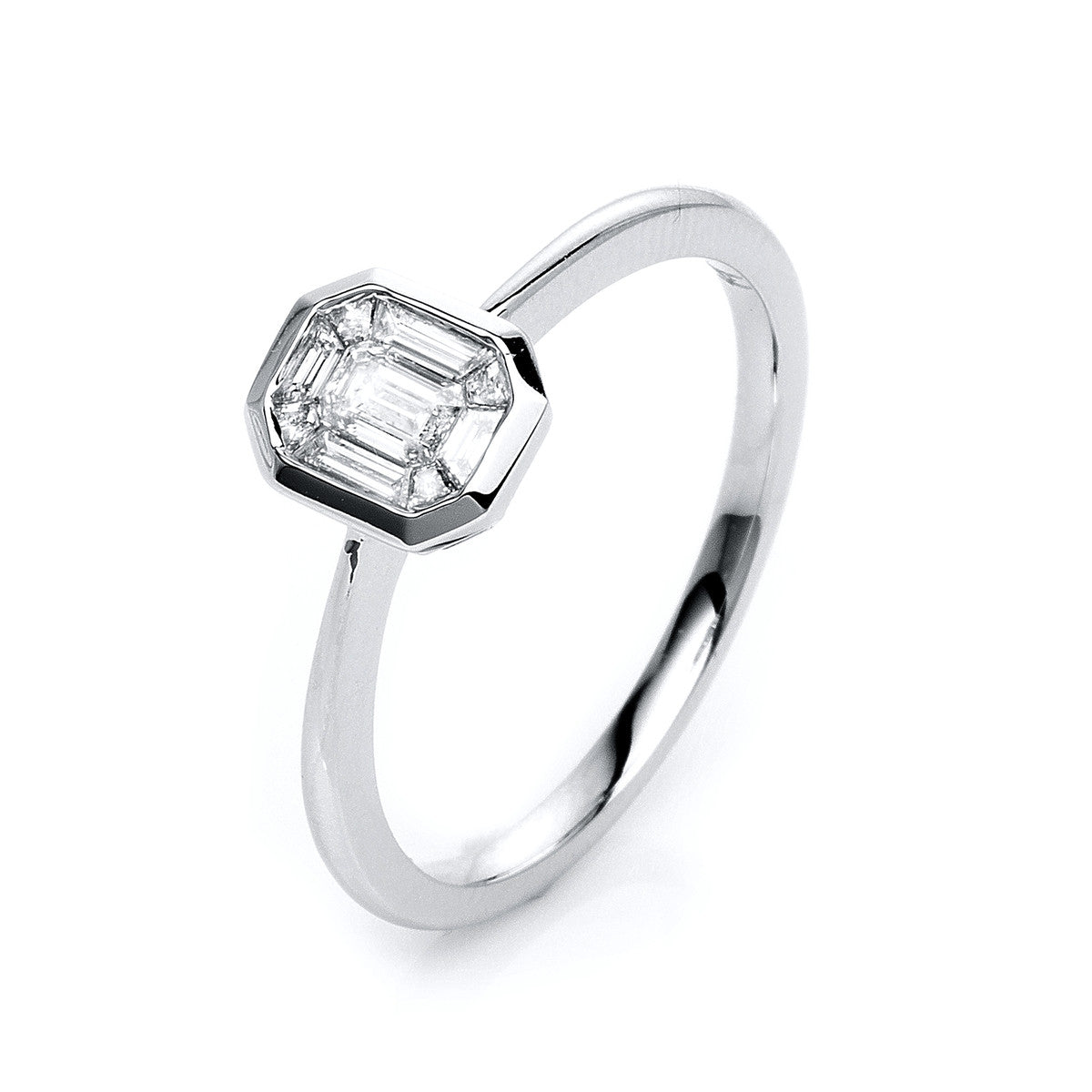 Baguette Illusion Ring - 1K309