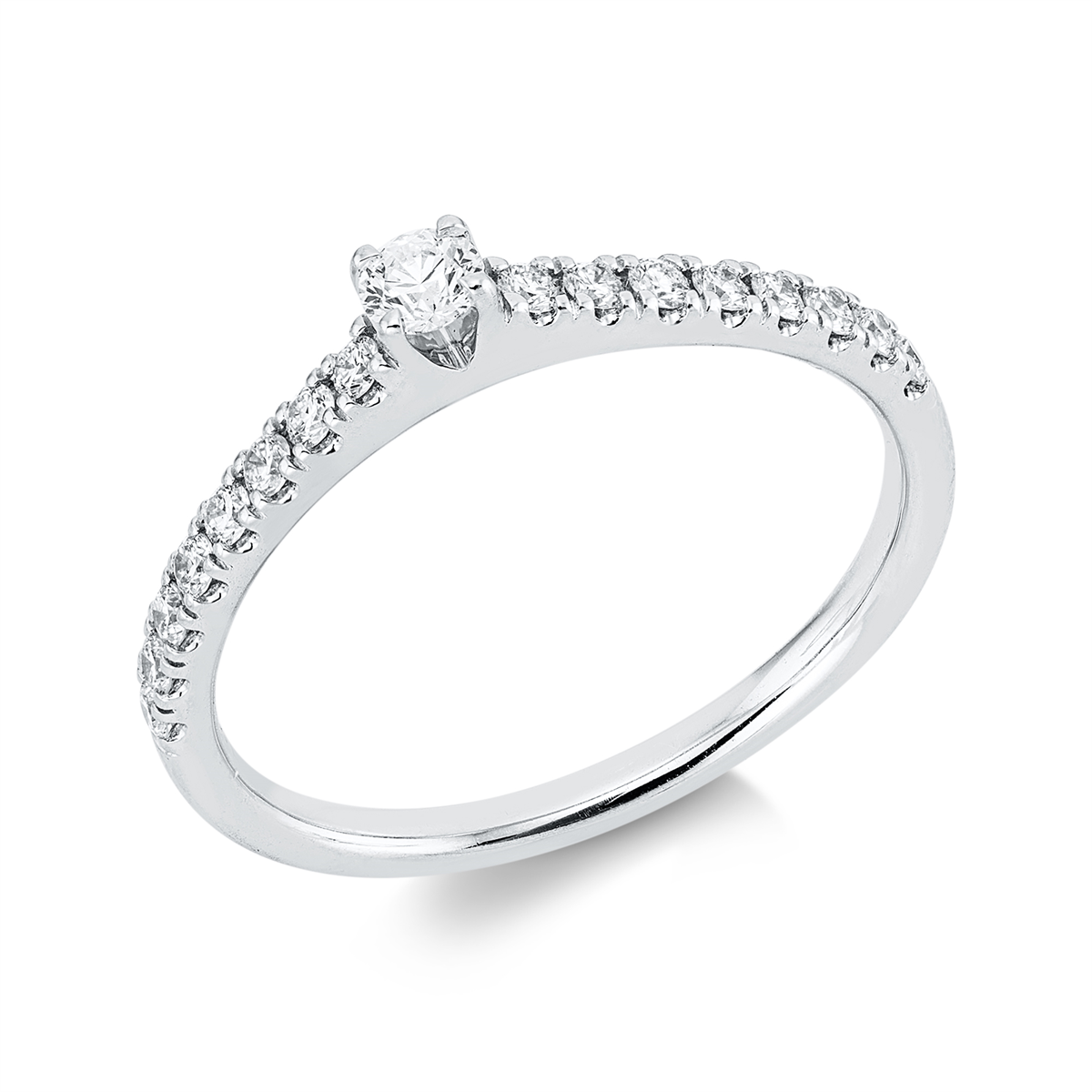 Solitaire mit Besatz Ring - 1KE54