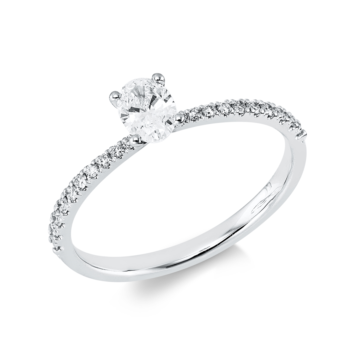 Solitaire mit Besatz Ring - 1KE84