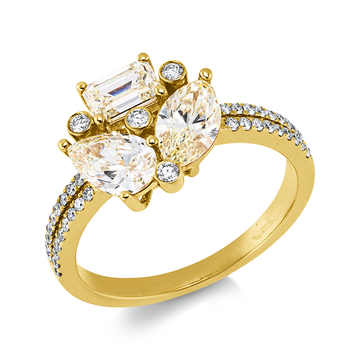 Farbiger Diamant Ring - 1KK38