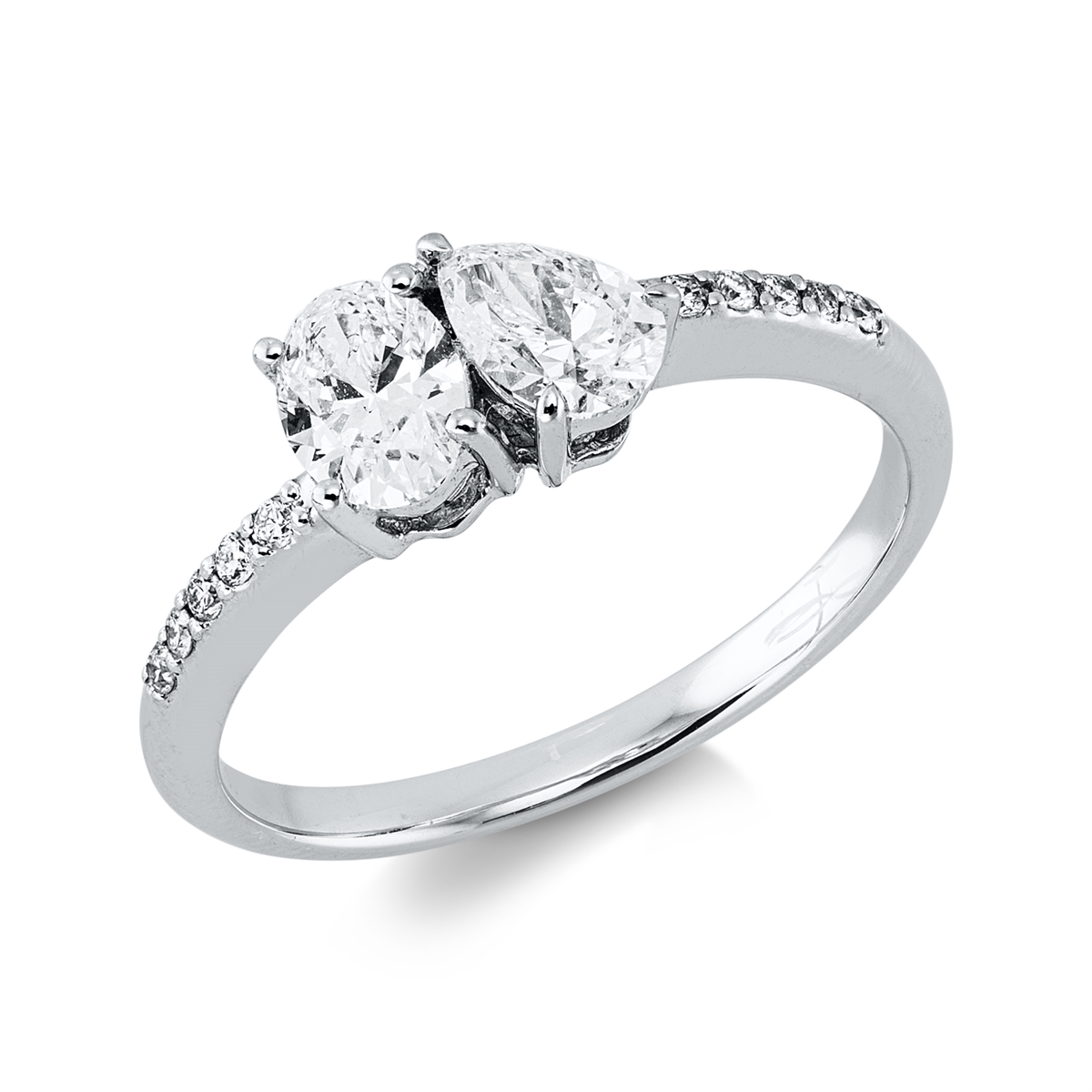 Mehrfachsteinbesatz Ring - 1KK49