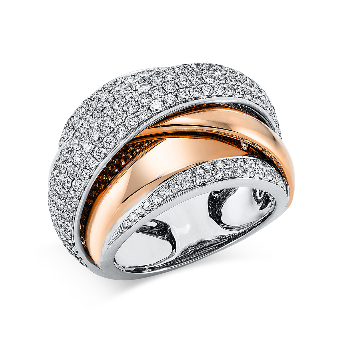 Mehrfachsteinbesatz Ring - 1M215