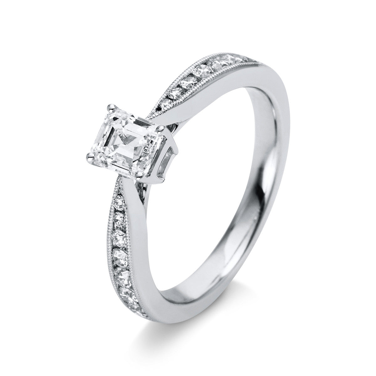 Solitaire mit Besatz Ring - 1M268