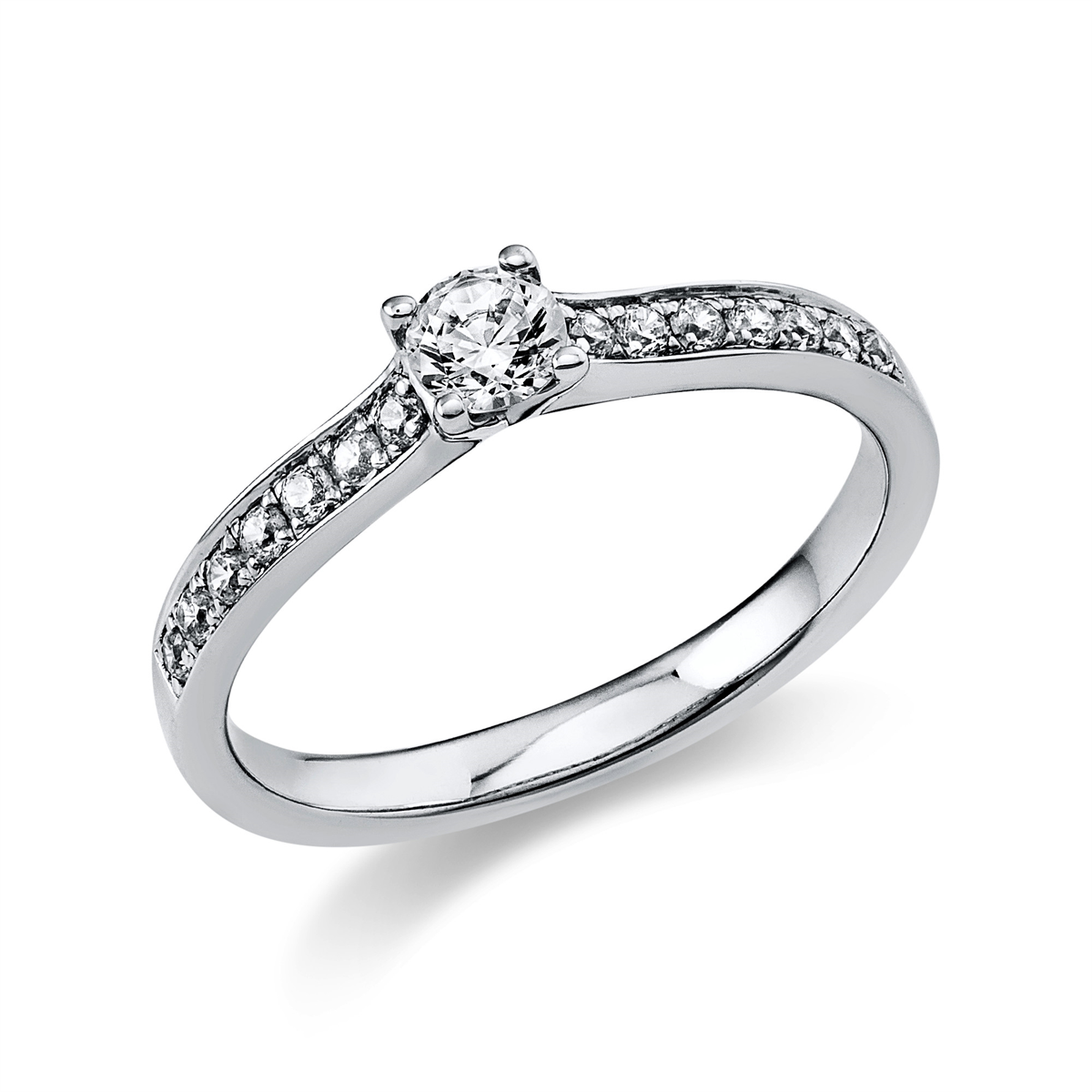 Solitaire mit Besatz Ring - 1Z680