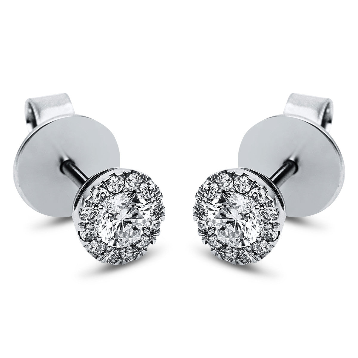 Solitaire mit Besatz Ohrstecker - 2J834