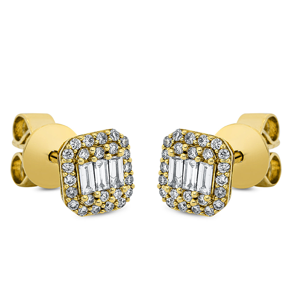 Baguette Illusion Ohrstecker - 2M637