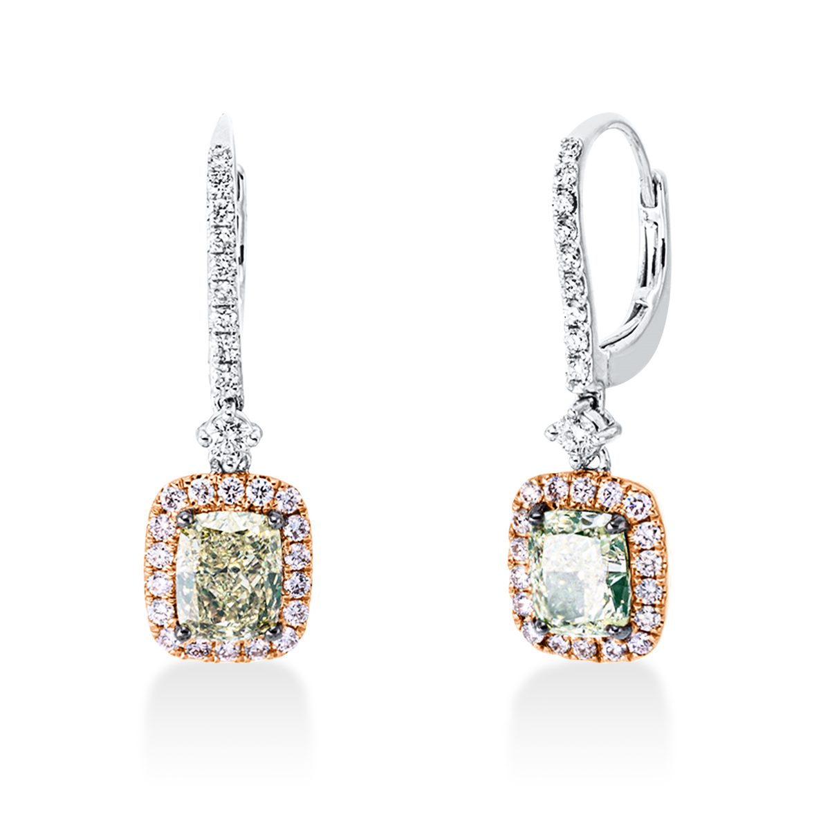 Farbiger Diamant Ohrschmuck - 2R856