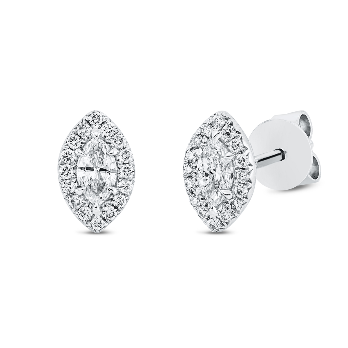 Solitaire mit Besatz Ohrstecker - 2T070