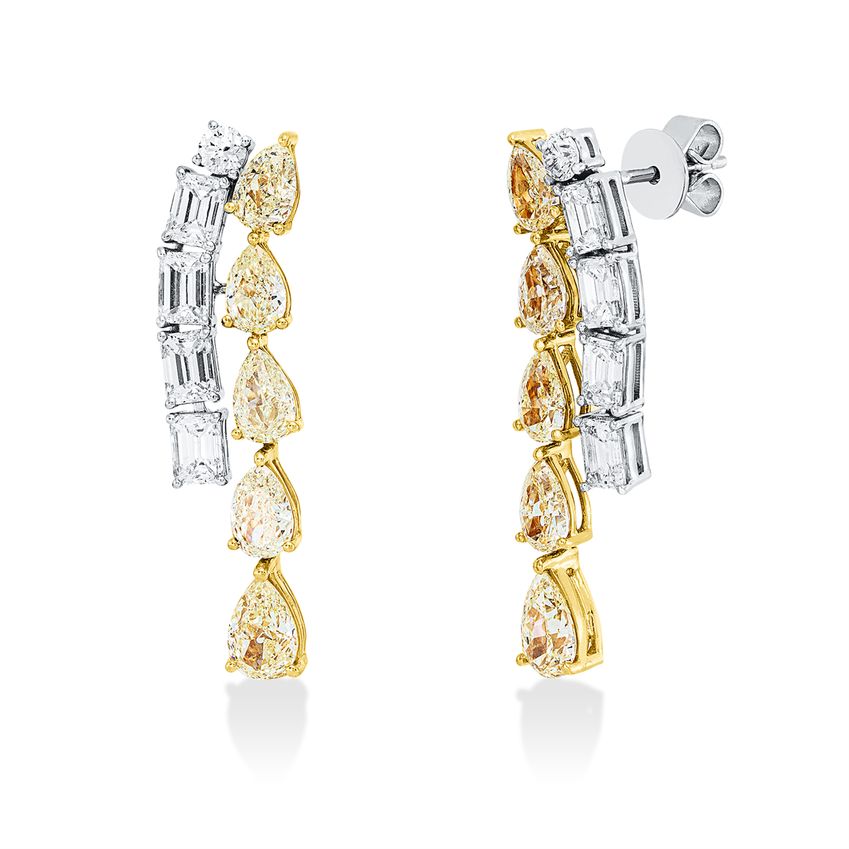 Farbiger Diamant Ohrschmuck - 2W782