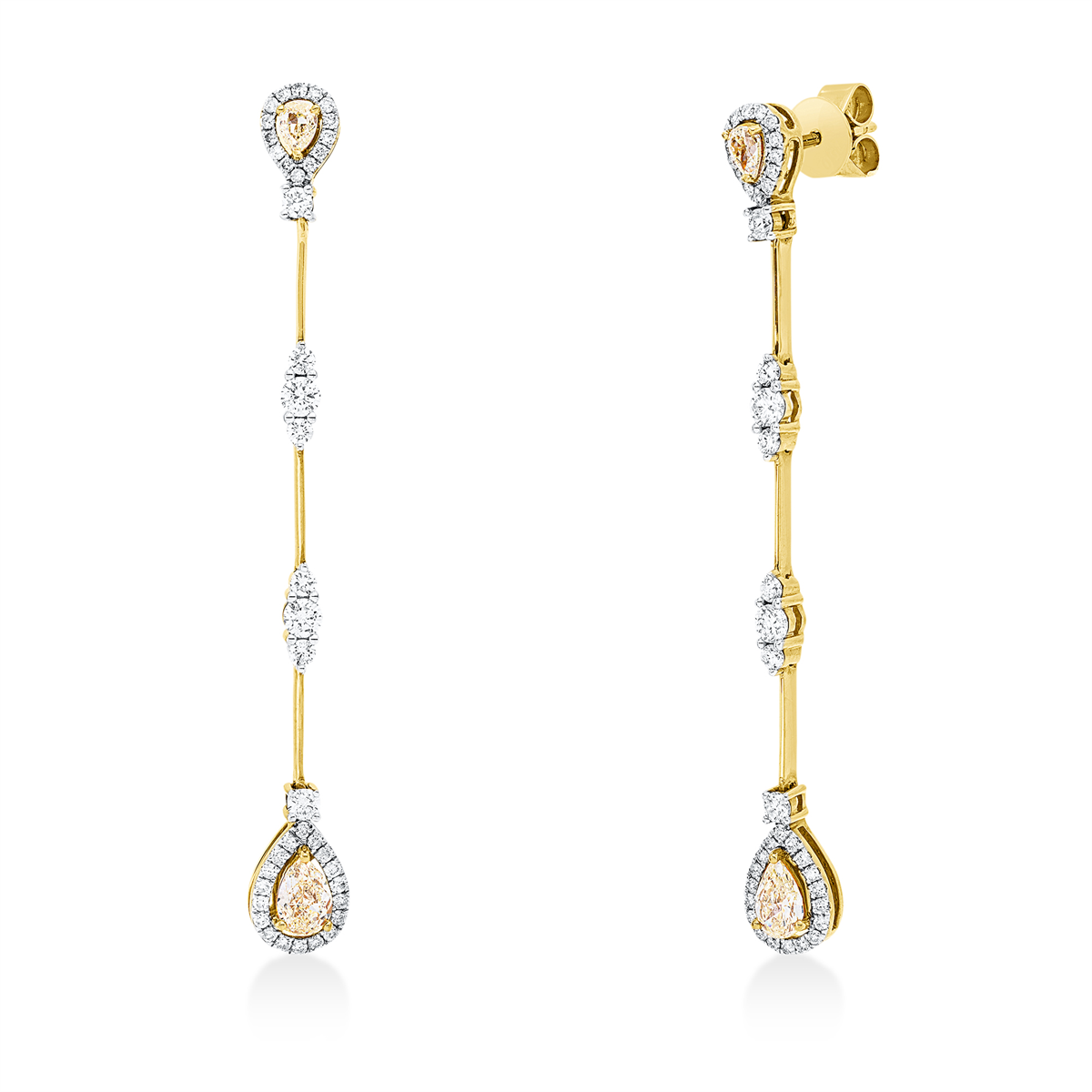 Farbiger Diamant Ohrschmuck - 2X811