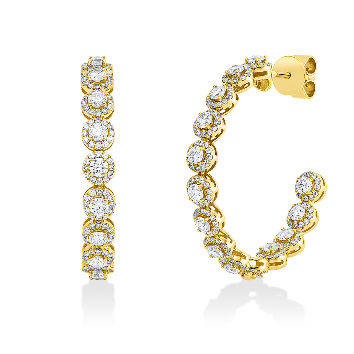 Mehrfachsteinbesatz Ohrschmuck - 2Y071