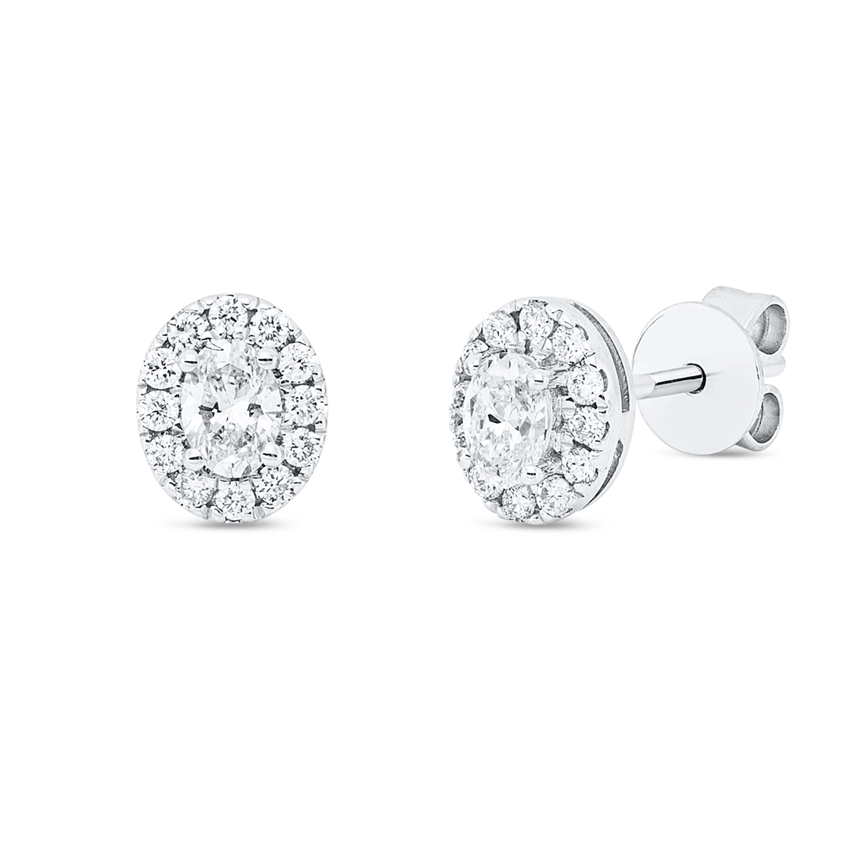 Solitaire mit Besatz Ohrstecker - 2Y272