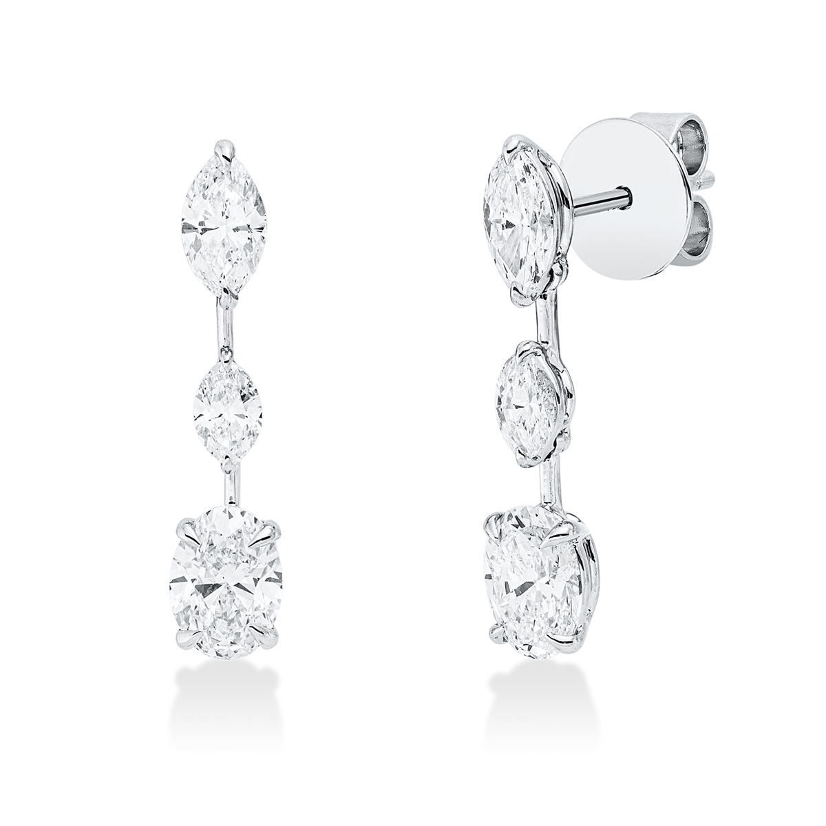 Mehrfachsteinbesatz Ohrschmuck - 2Y671