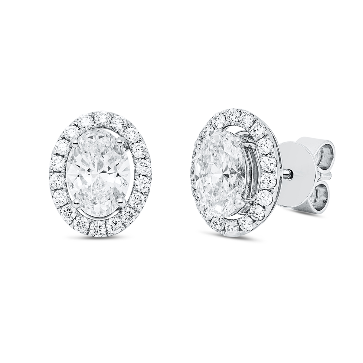Solitaire mit Besatz Ohrstecker - 2Y982